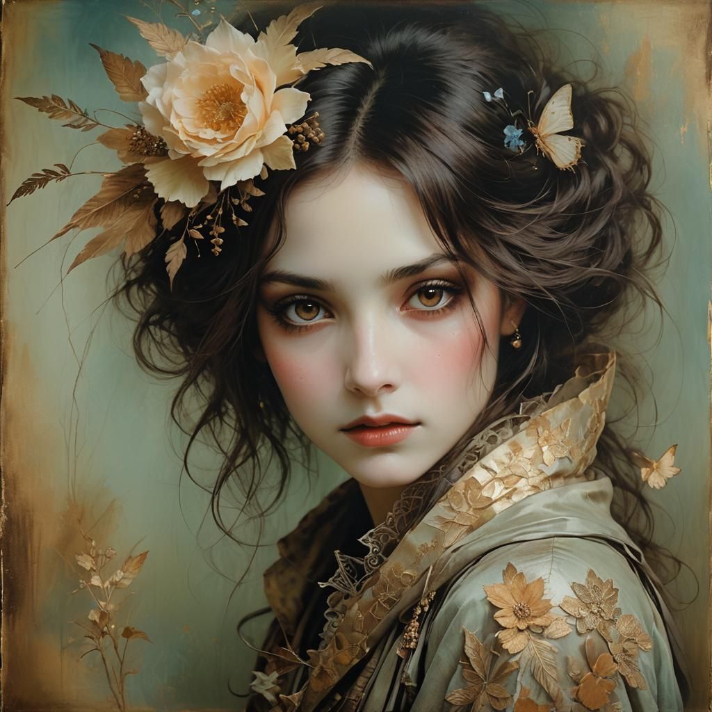 A woman in softtones