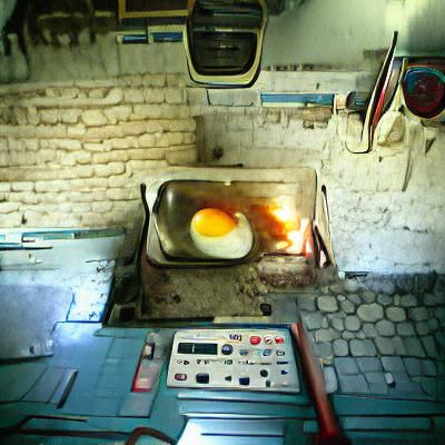 Classic Morning Kitchen Scene in Watercolor Style