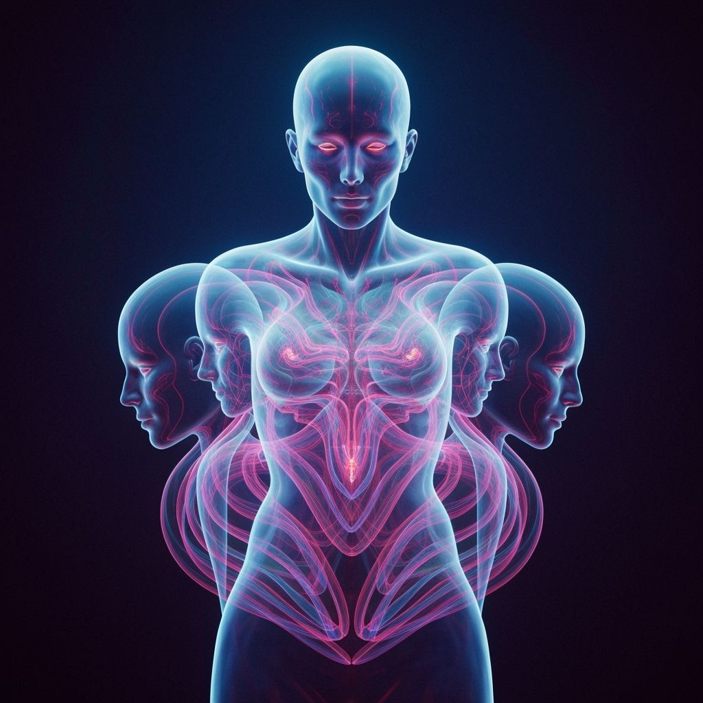 Biodigital Guardian Emerging: Spiritual-Futurist Art