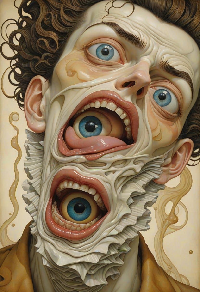 Eerie Twisted Panoramic Tongue Spiral