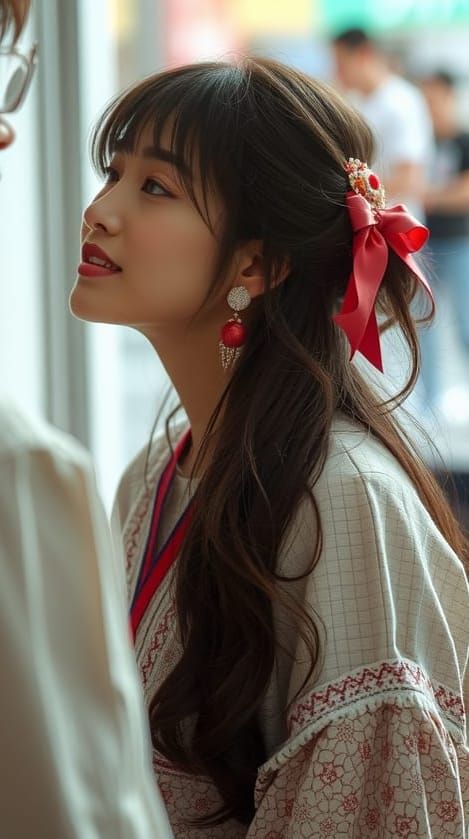 Cyberpunk Alien Idol in Anime Style