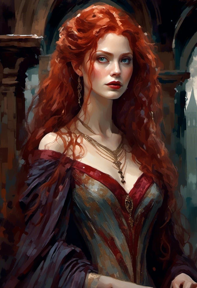 Vampiress Queen in 'Lord of the Rings' Gown