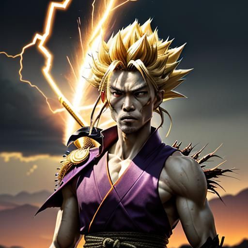 Super Saiyan Tanjiro Kamado Unleashes Fury with Scar and Kat...