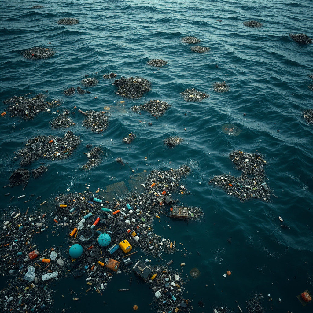 Majestic Pollution Scenery in Hyperrealistic Style