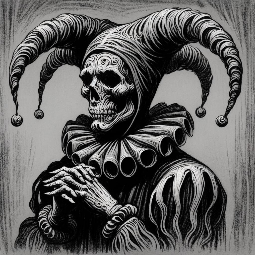 Dark Gothic Court Jester