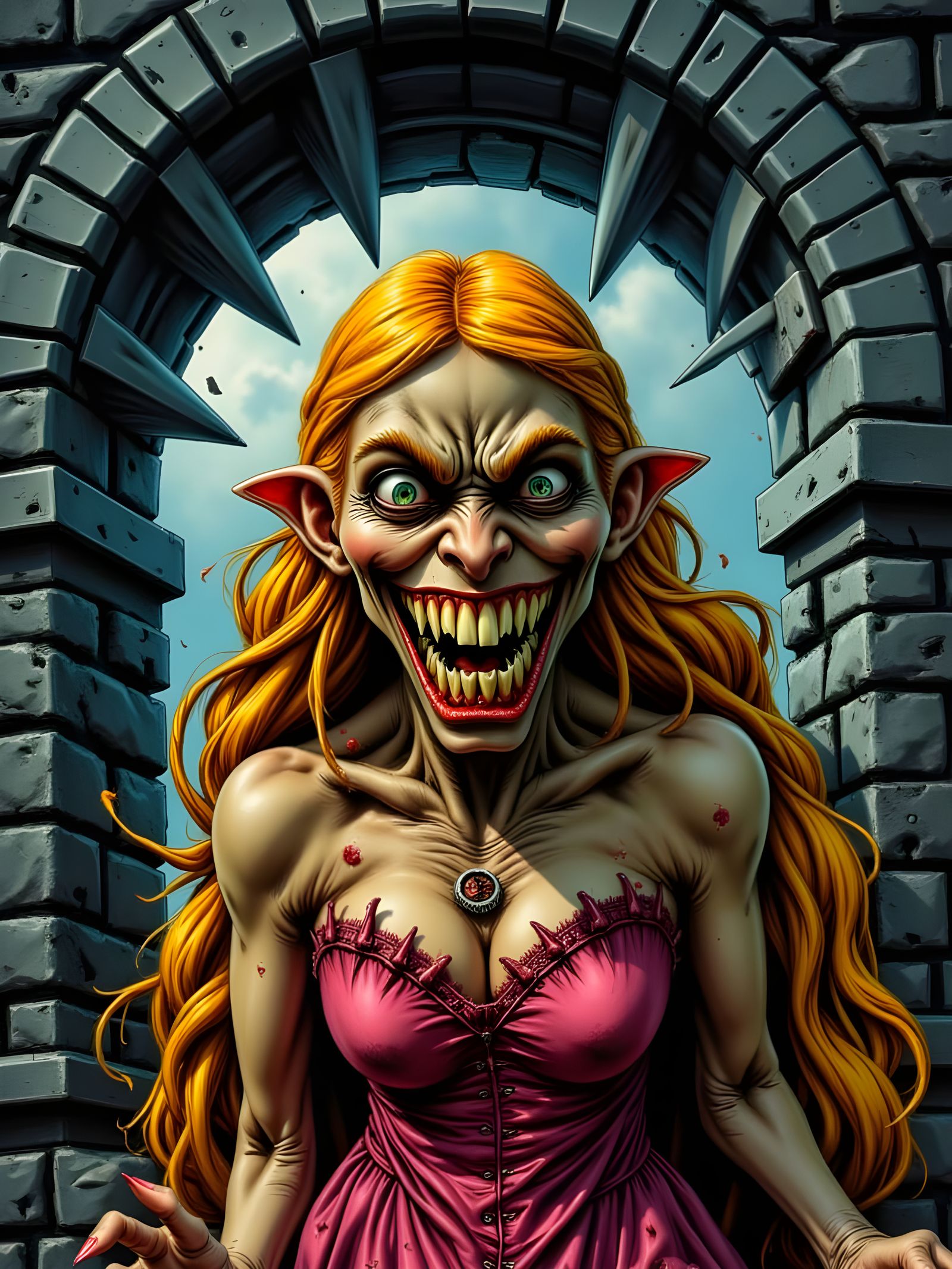 Dark Rapunzel: Comic Book Art of a Macabre Princess