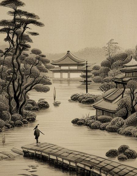 Zenful Moment on the Bridge to Serenity