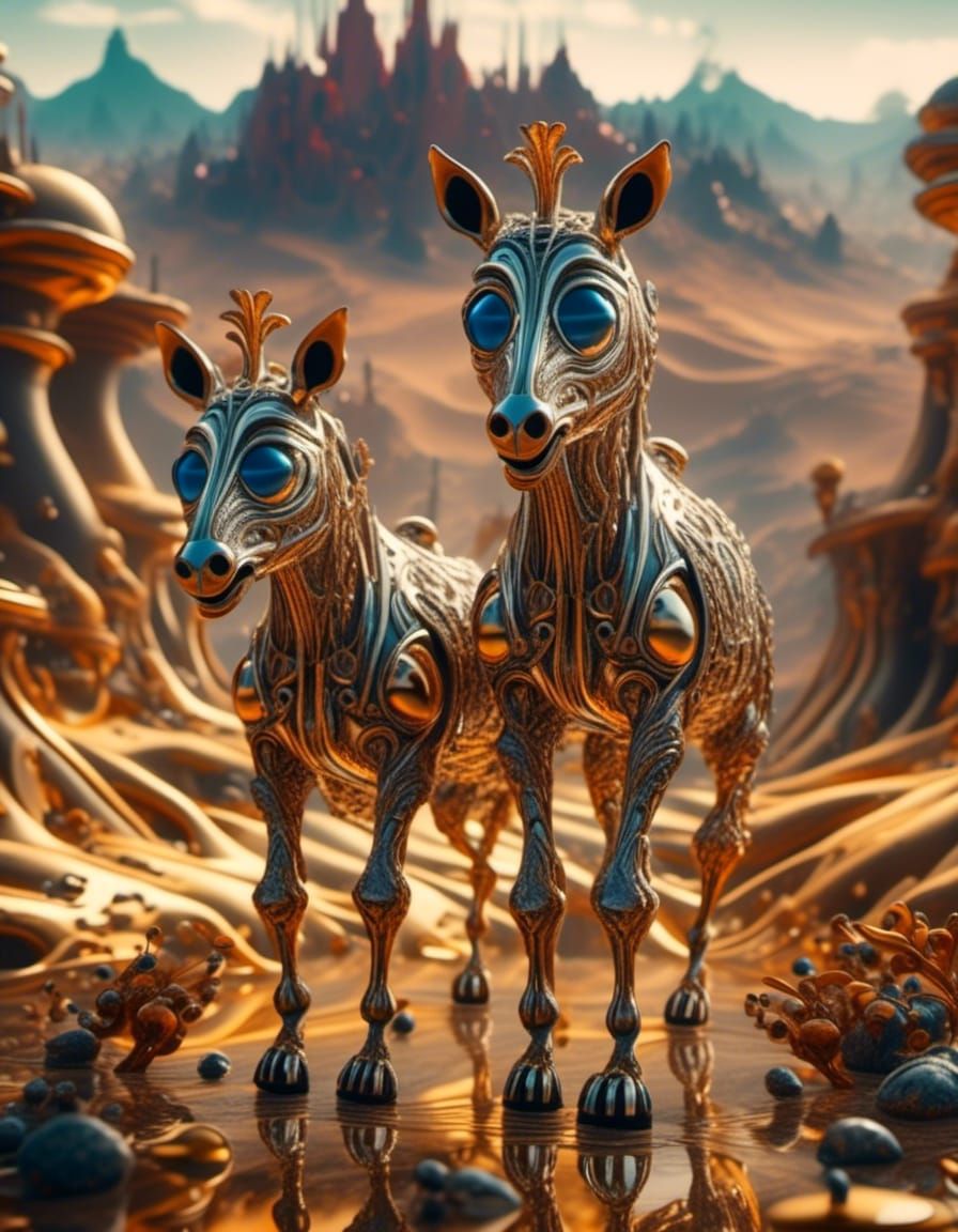 Magical Racing Cars in Surreal Biopunk Style