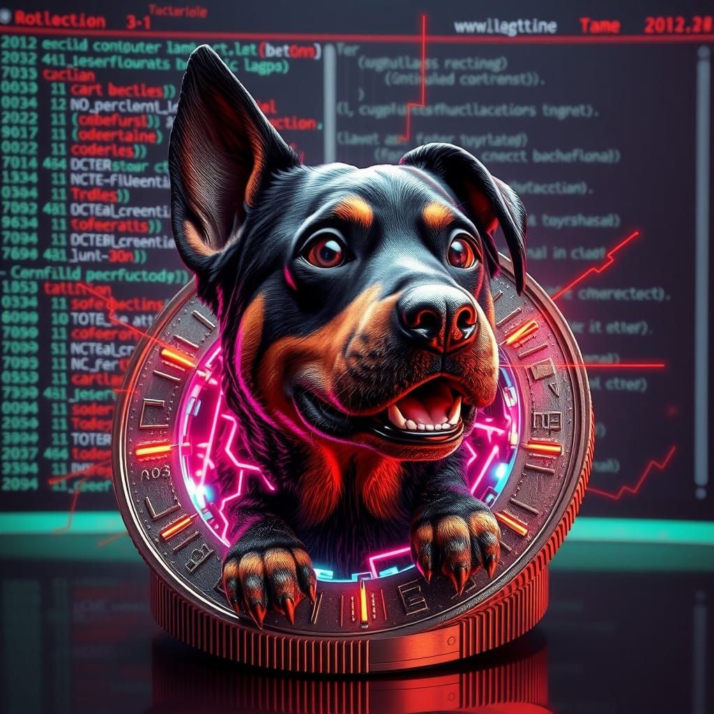 Cyber Guardian Unleashed in Neon Digital Realm