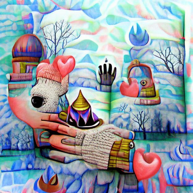 Whimsical Surrealism Blooms in a Dreamlike Garden