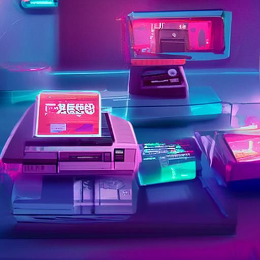 Retro Gaming Reborn in Neon Synthwave