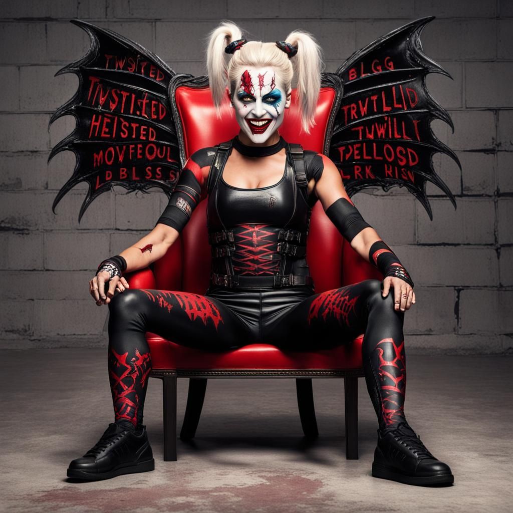 Dark Goddess Alexa Bliss as Hellraiser's Pinhead in Harley Q...