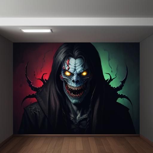 Mother's Terror: A Hyperrealistic Demon Monster Confrontatio...