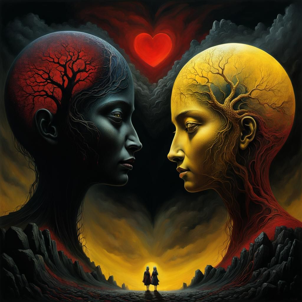 Ethereal Duality in Dark Abyssal Realms