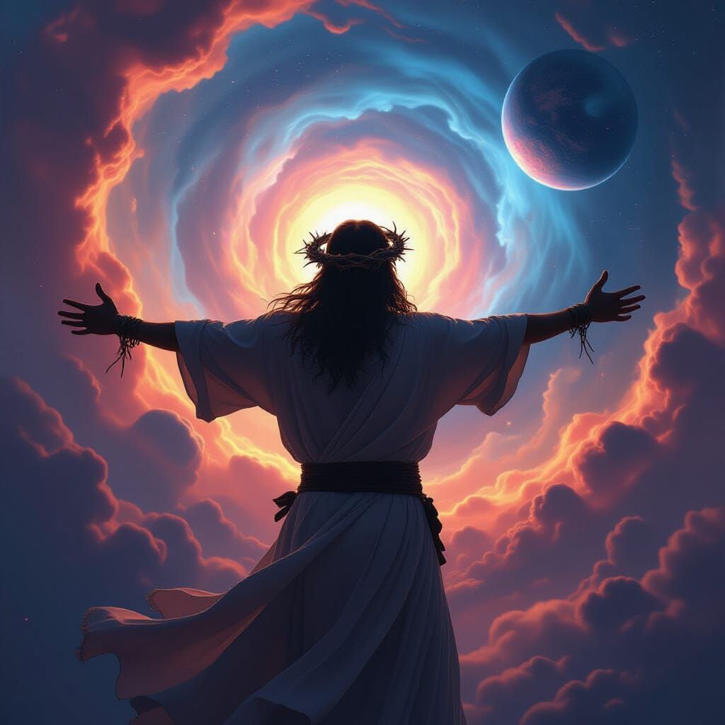 Cosmic Vortex Pulls Planet into Nebula