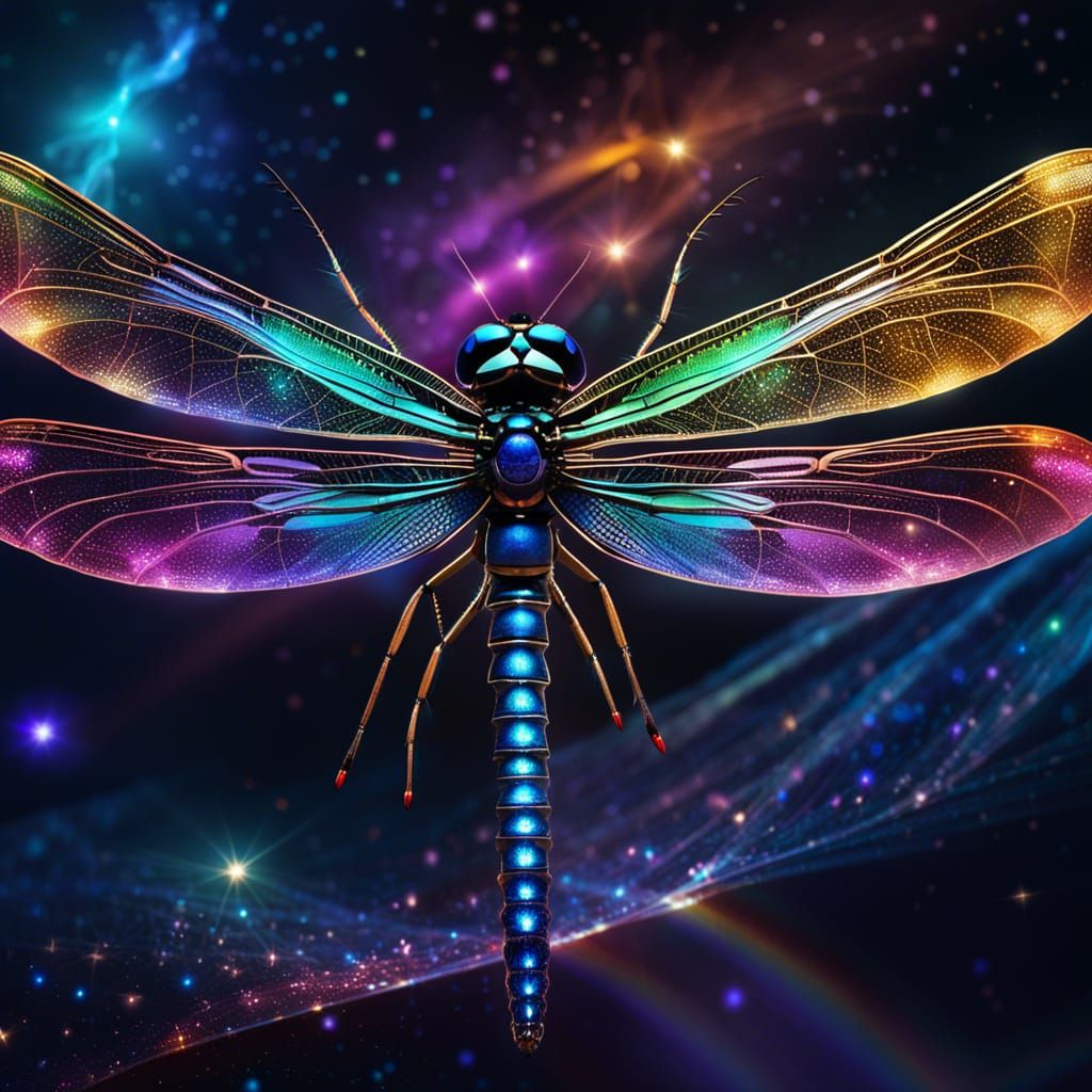 Dragonfly in the outer space