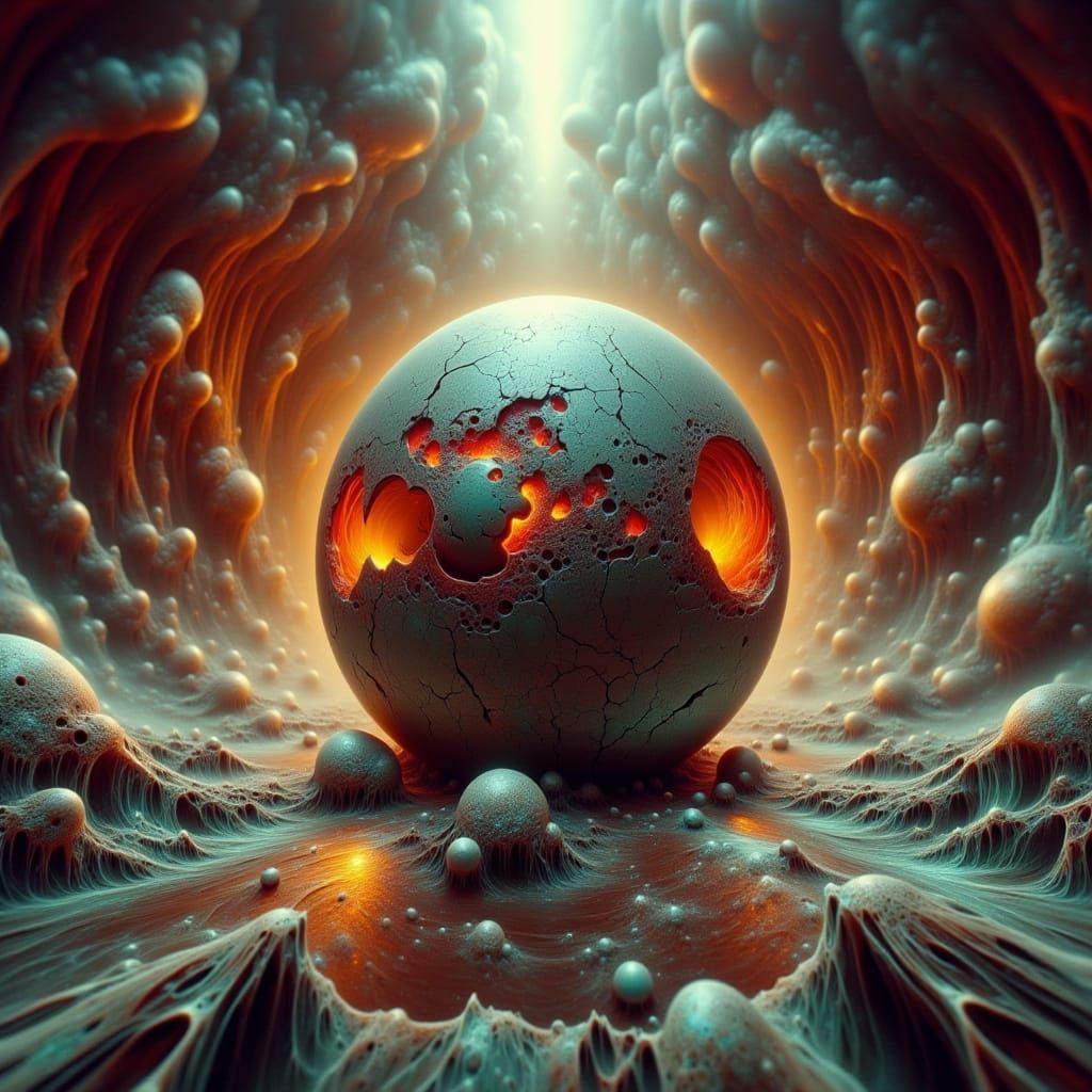 Futuristic Silver Steel Watch in Dramatic Sci-Fi Lighting