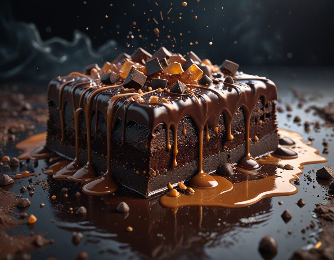 Dark Chocolate with Salted Caramel Oozing Out