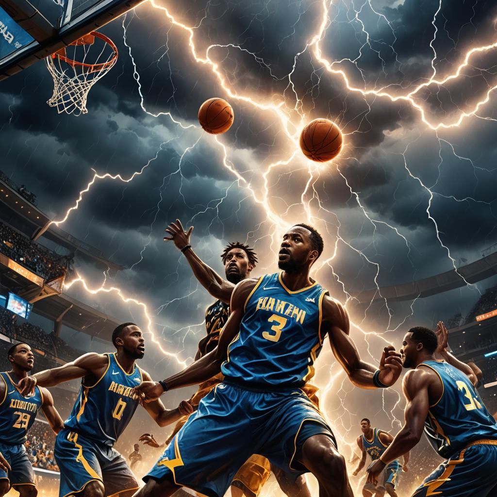 Fantasy Basketball Players Ignite with Electric Lightning