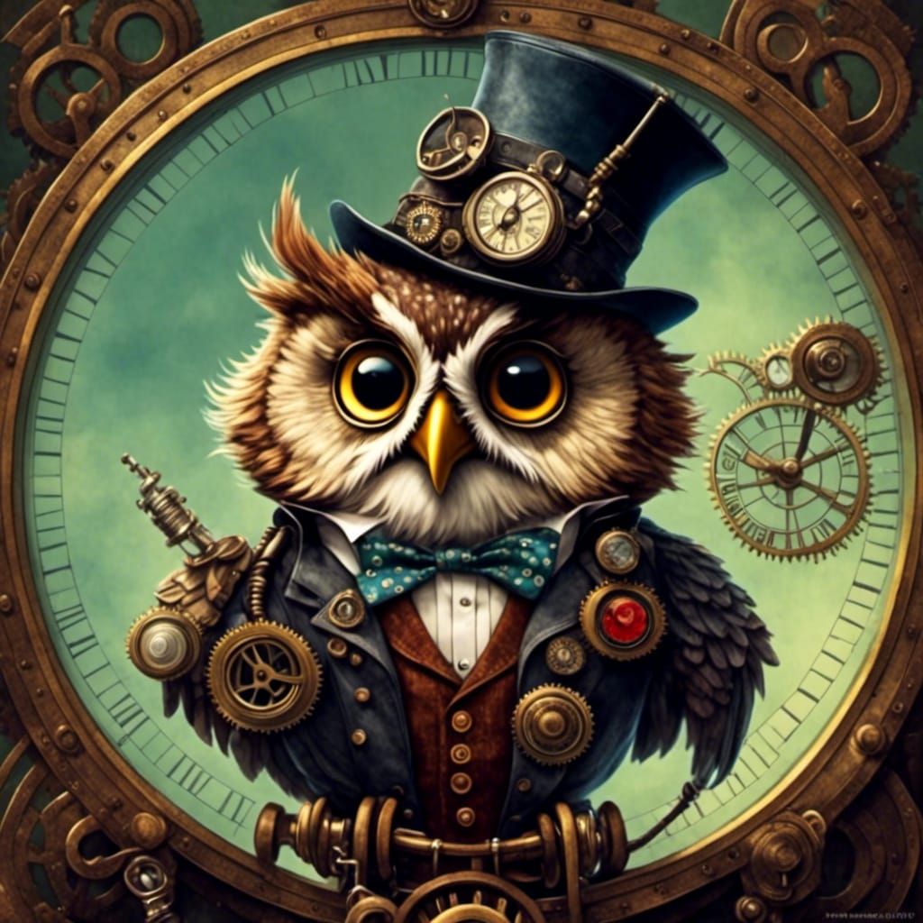 Steampunk Doctor Owl