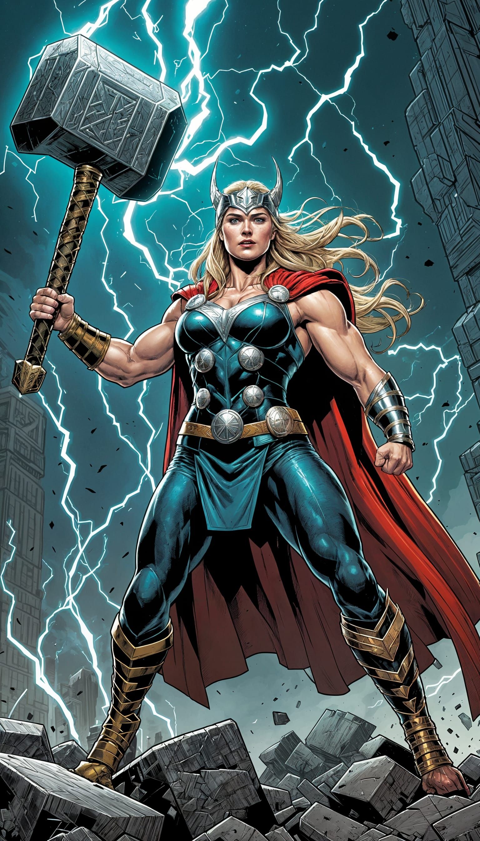 Thorine Goddess in Full Armor