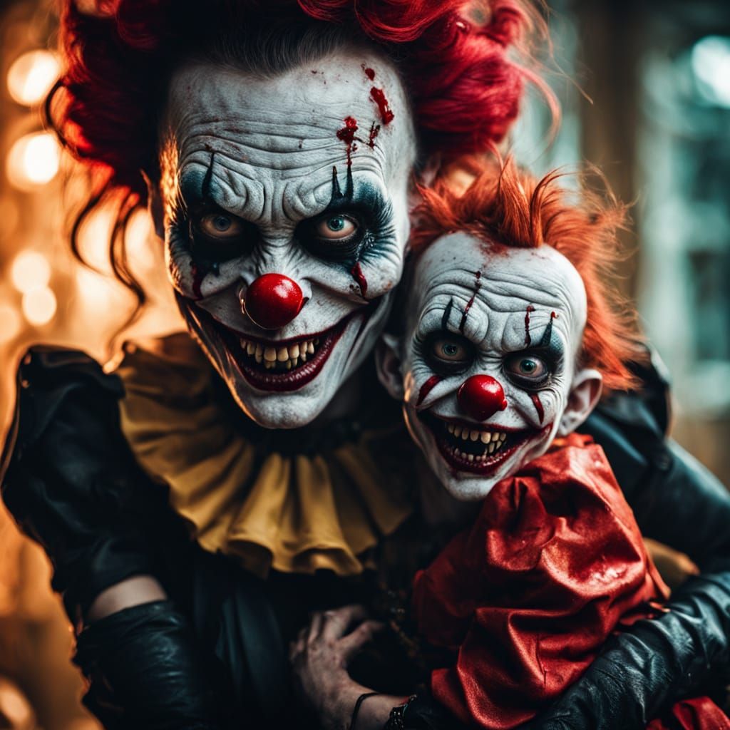 Seductive Zombie Clown Nanny Reveals Dark Secrets in Close-U...