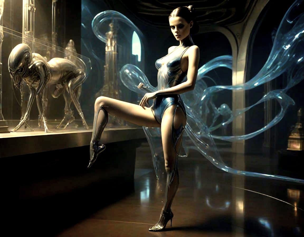 Mystical City of Reflections: A Surreal Biometric Wet Dream