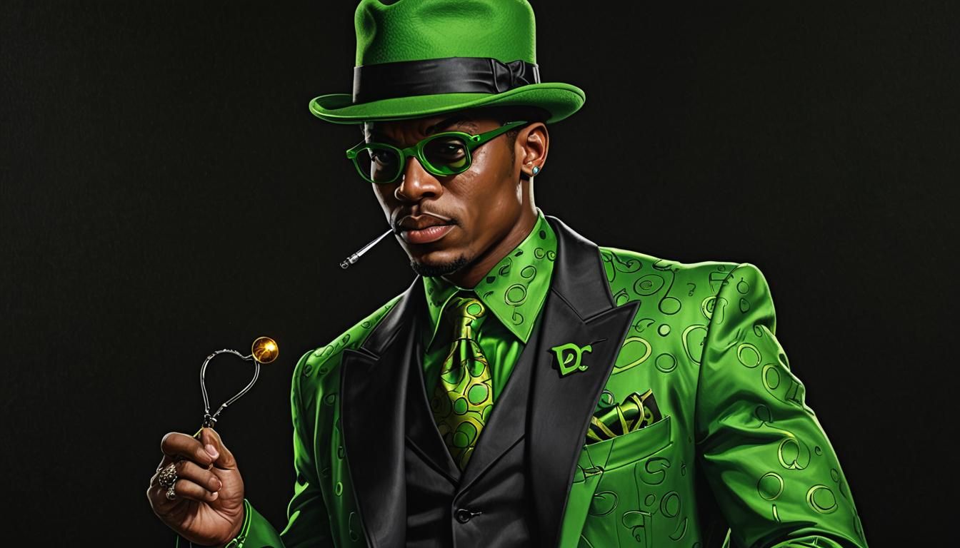 The Riddler in Ultrarealistic Hip-Hop Style