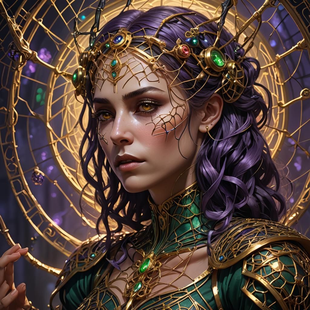 Ethereal Arachne Serenade on Golden Web-Instruments in Mythi...