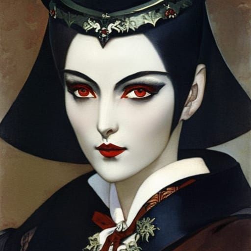 Ethereal Vampire Enjoys Delicate Onigiri