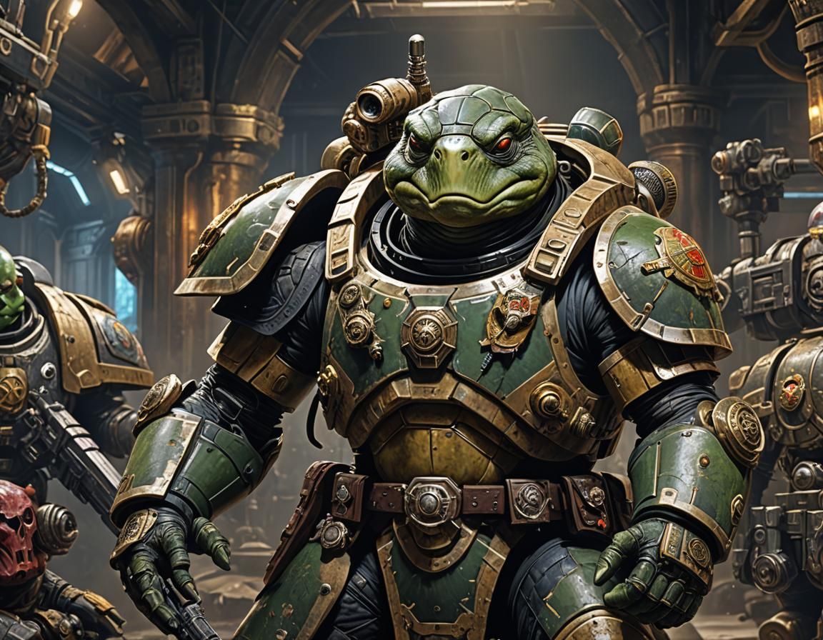 Warhammer 40k Space Marine Turtle Masterpiece