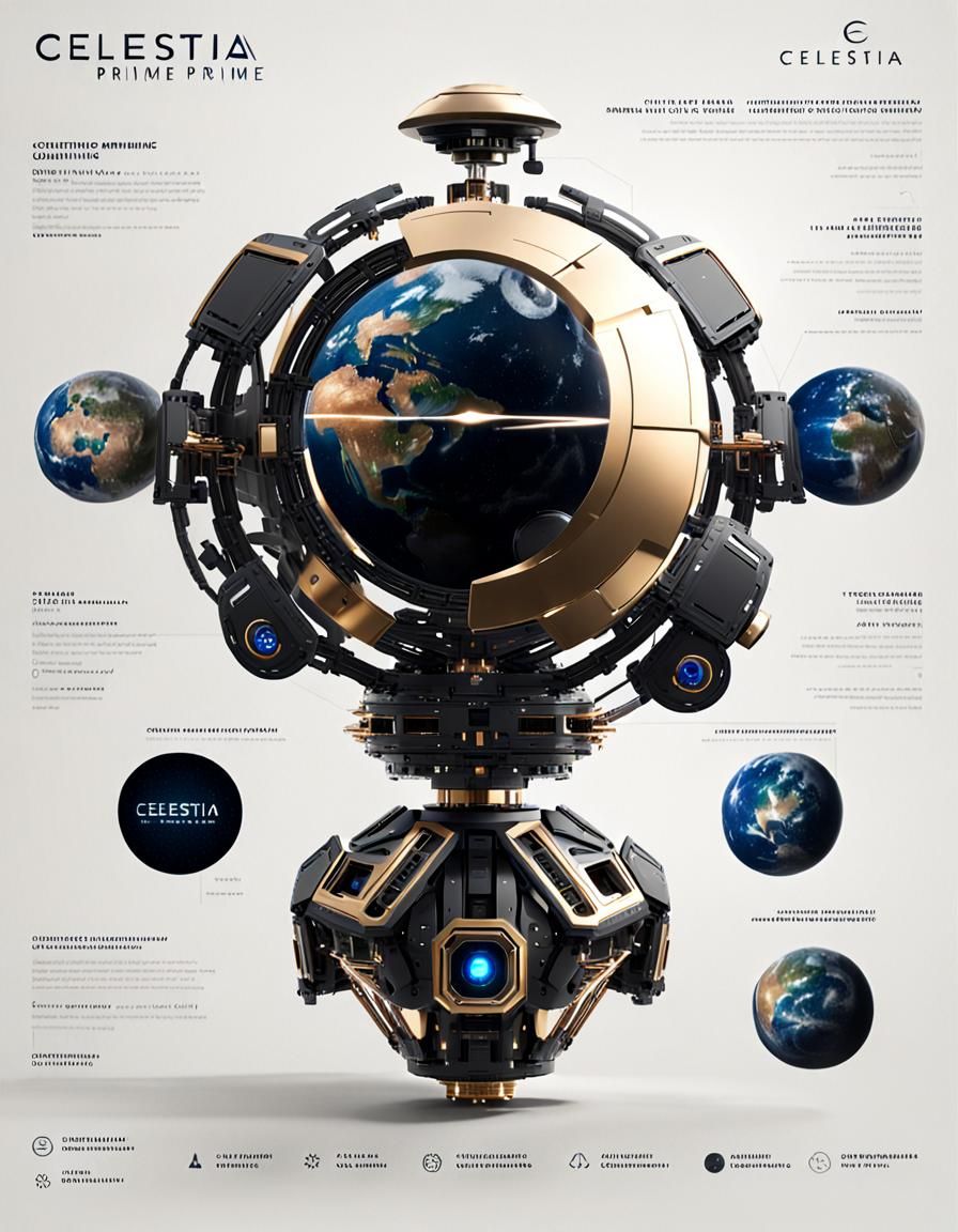 Luxurious Futuristic Space Station in Cyberpunk Aesthetic