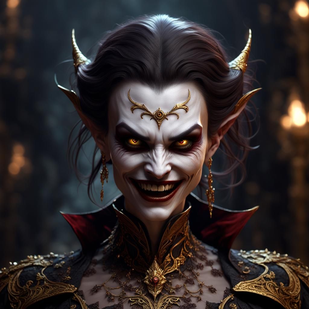 Vampire Dancer in Dark Fantasy Ballet