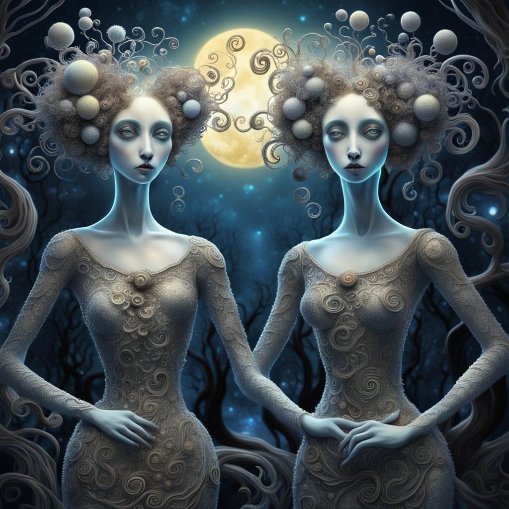 The Three Graces in Ethereal Splendor