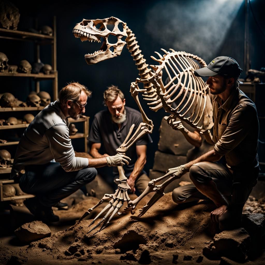 Archaeologists Recreating Dinosaur Skeleton, National Geogra...