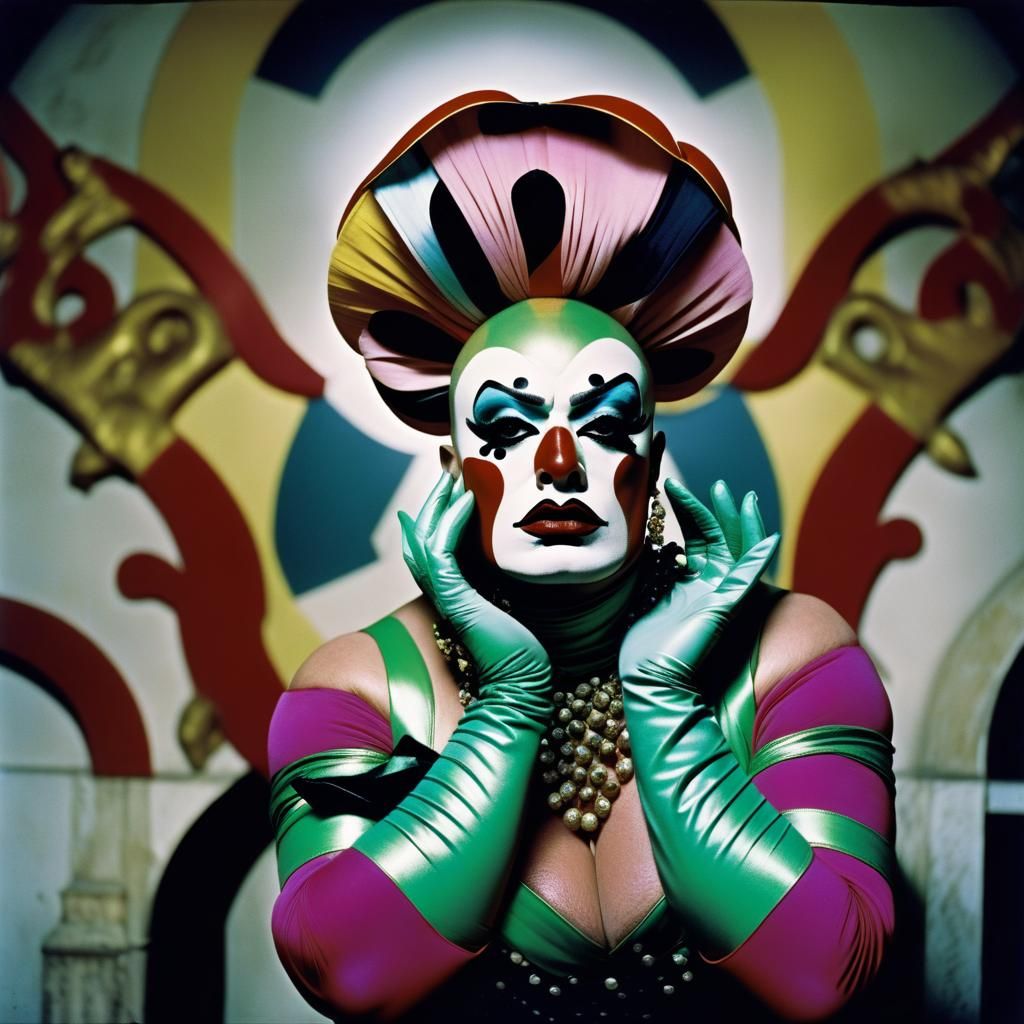 A Leigh Bowery and Boy George inspired flower