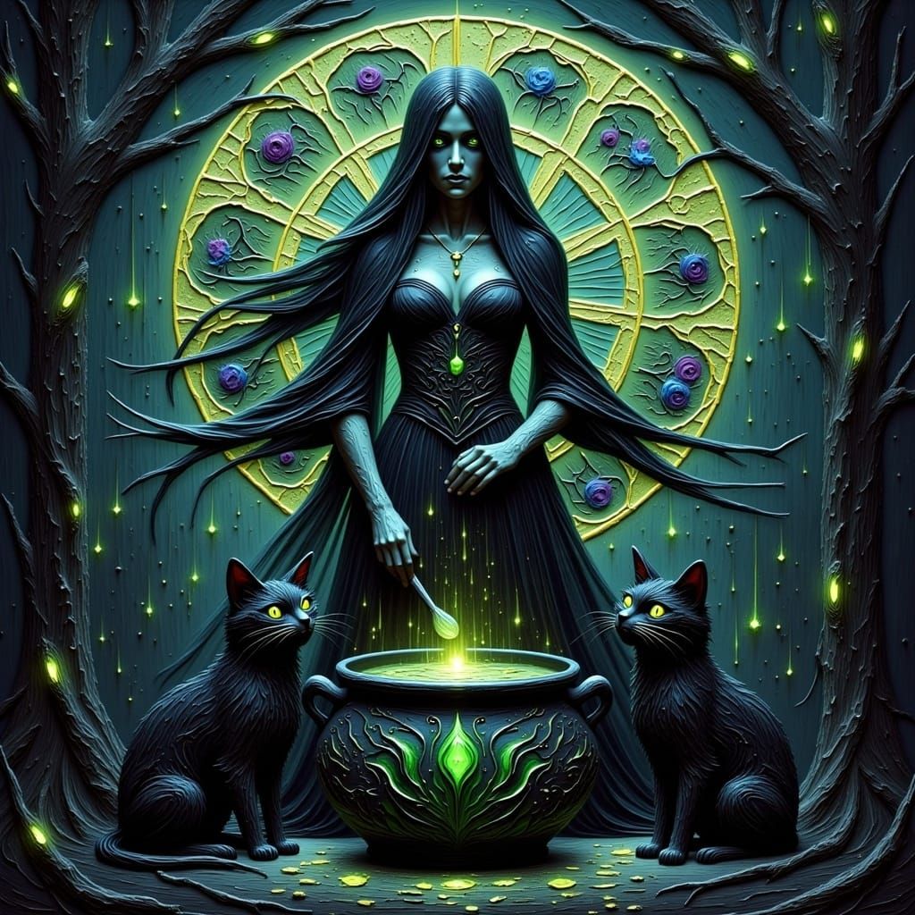 The White Witch Casts a Spell in a Whimsical, Futuristic Fan...