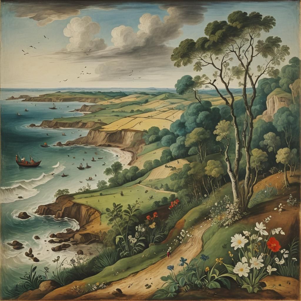 Dreamlike Landscape with Figures in the Wilderness