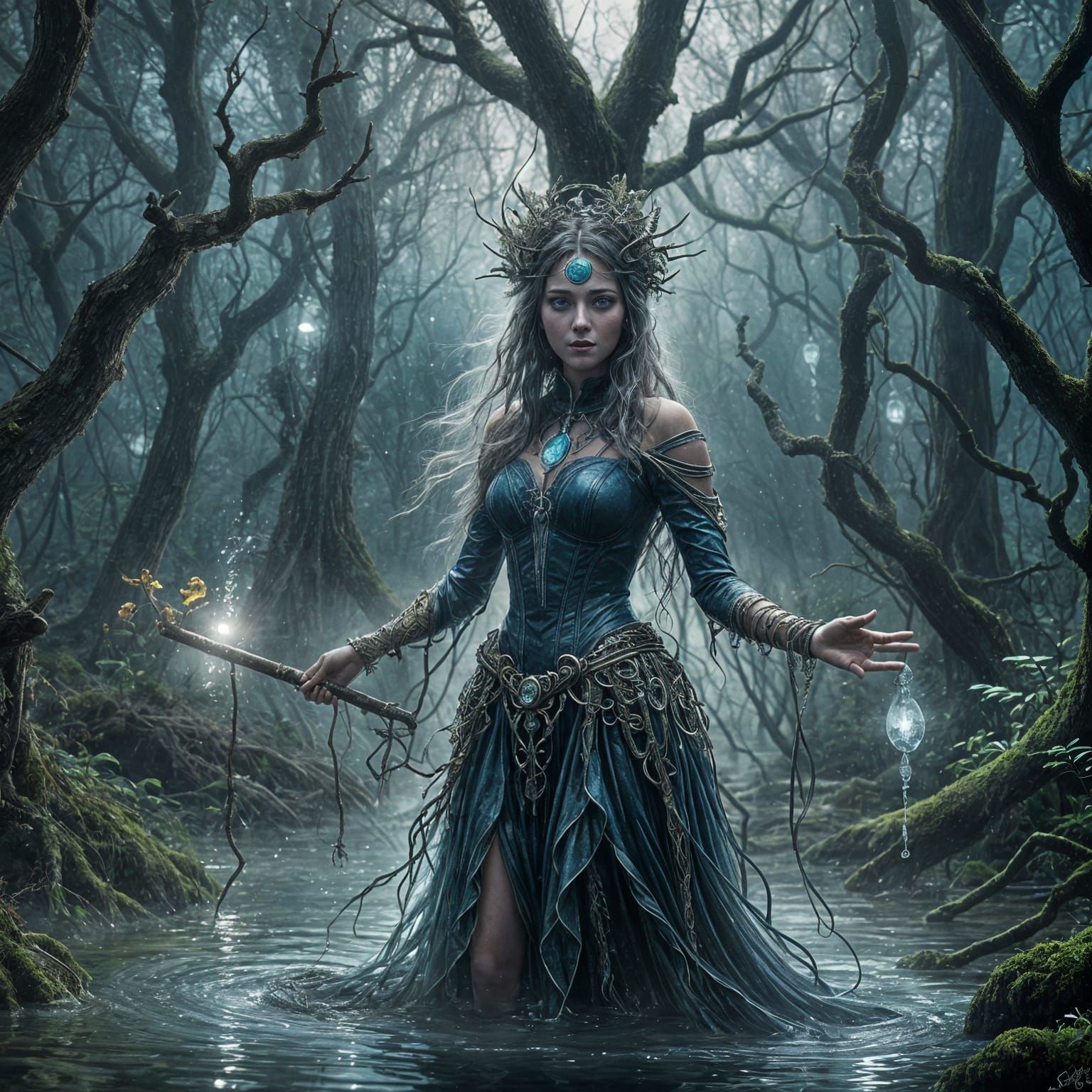 Enchanting Water Sorceress