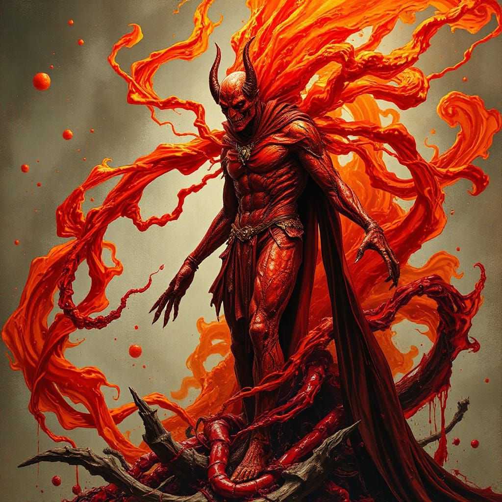 Spectral Supervillain in Ethereal Macabre Style