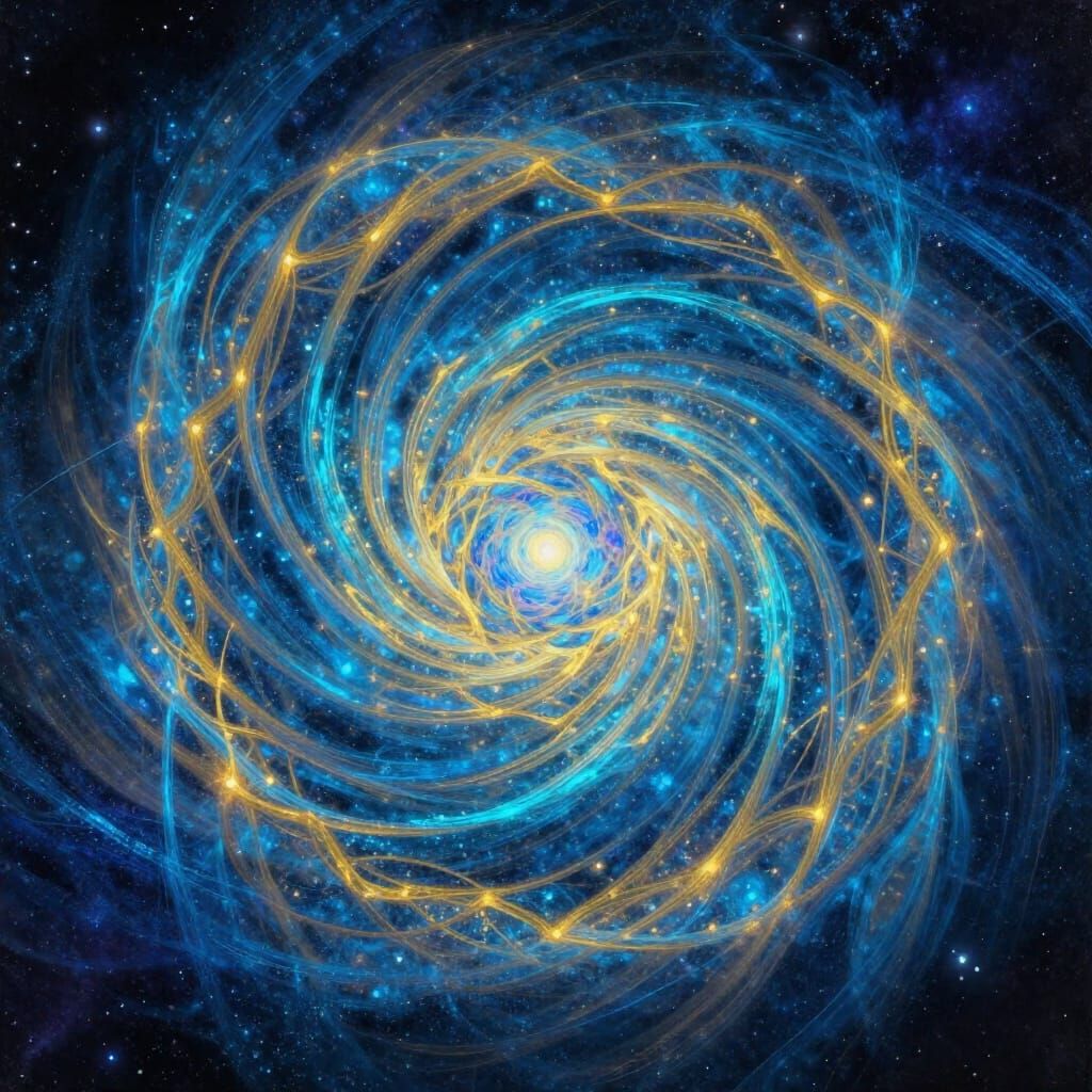 Vibrant Energy Vortex: Earth Nexus to Aether