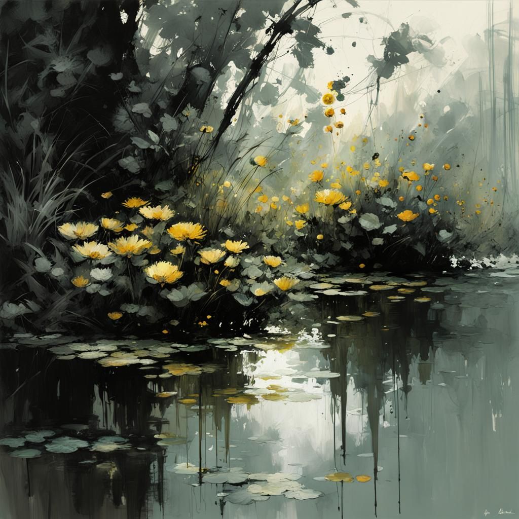 Surreal Botanical Masterpiece in Detailed Oil Paint Style