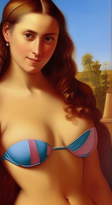 Renaissance Lady Portrait in Detailed Painting