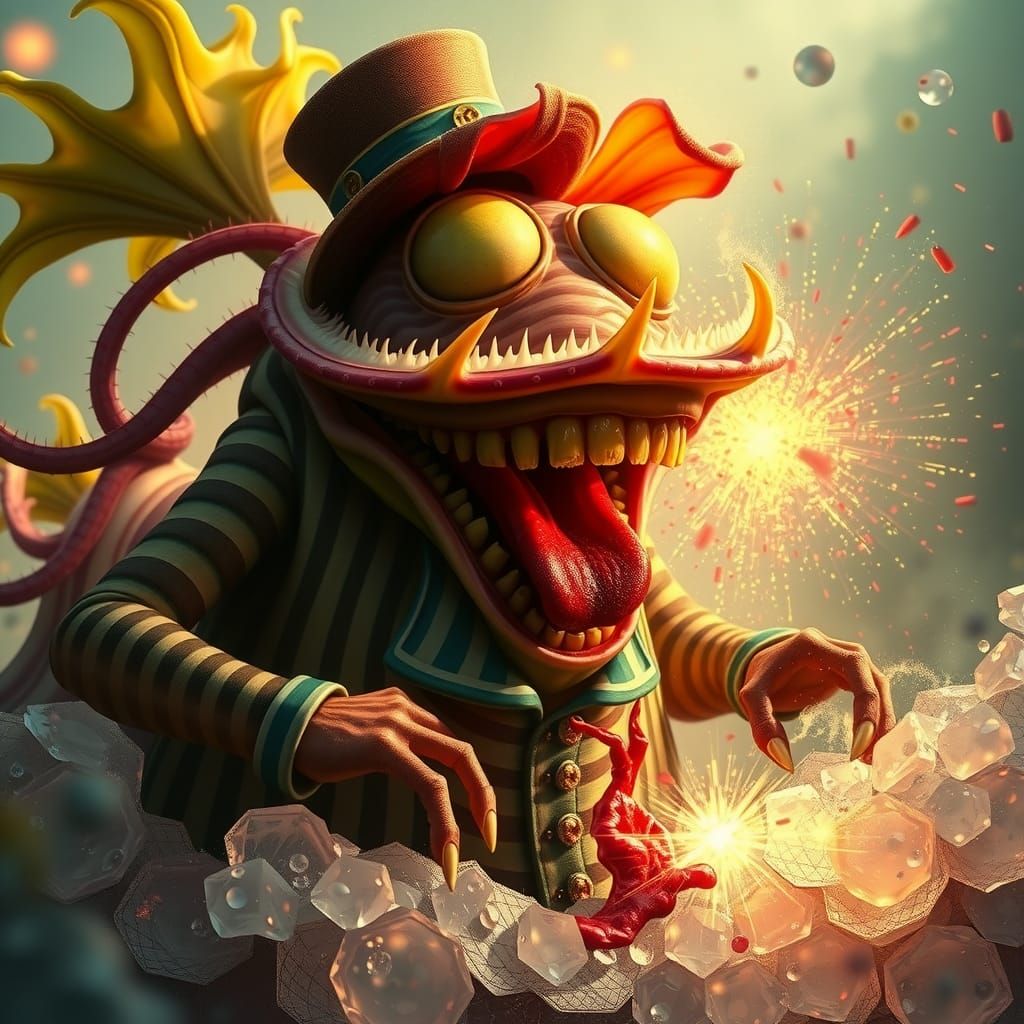 Anthropomorphic Venus Flytrap Devours Human in Bioluminescen...