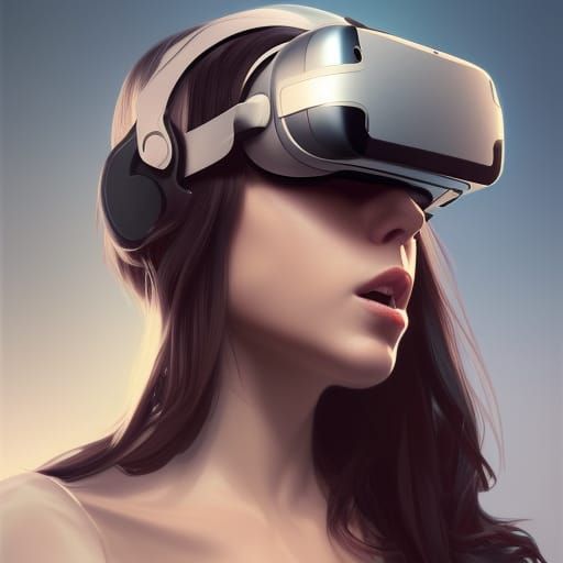 Detailed VR Portrait in Artstation Style