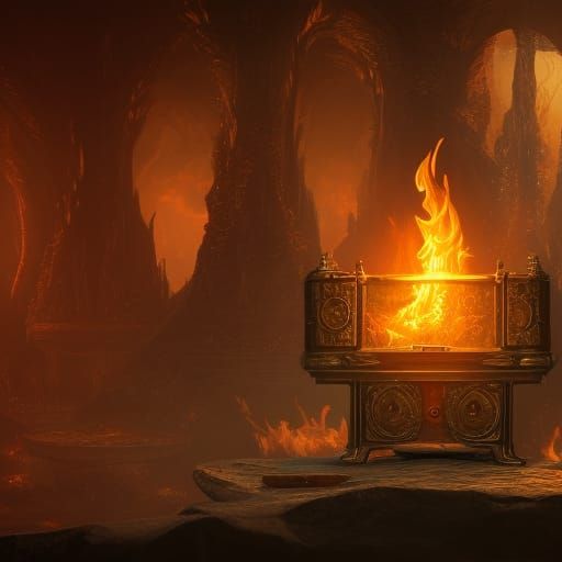 Fantastical Flame in an Enchanted Jar
