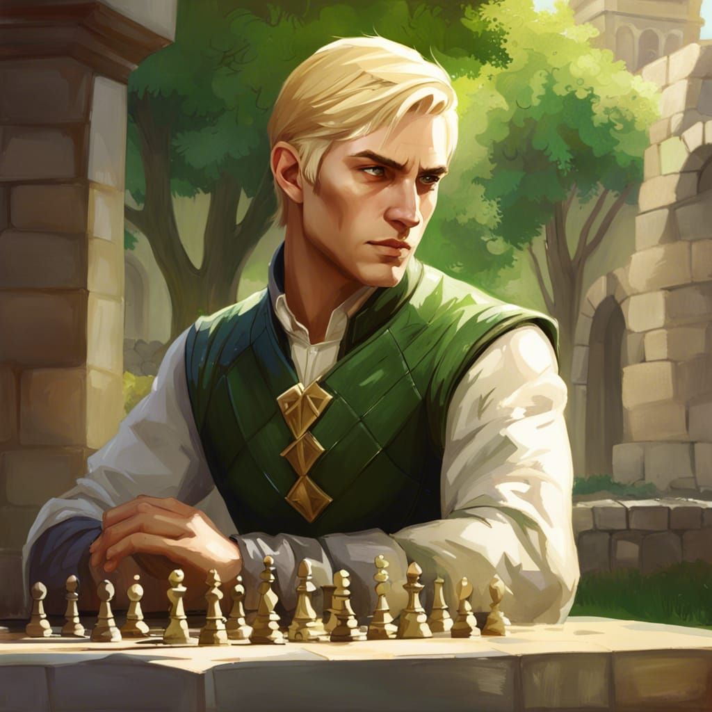 Handsome Hero Embarks in Chess Battle Within Ancient Fortres...