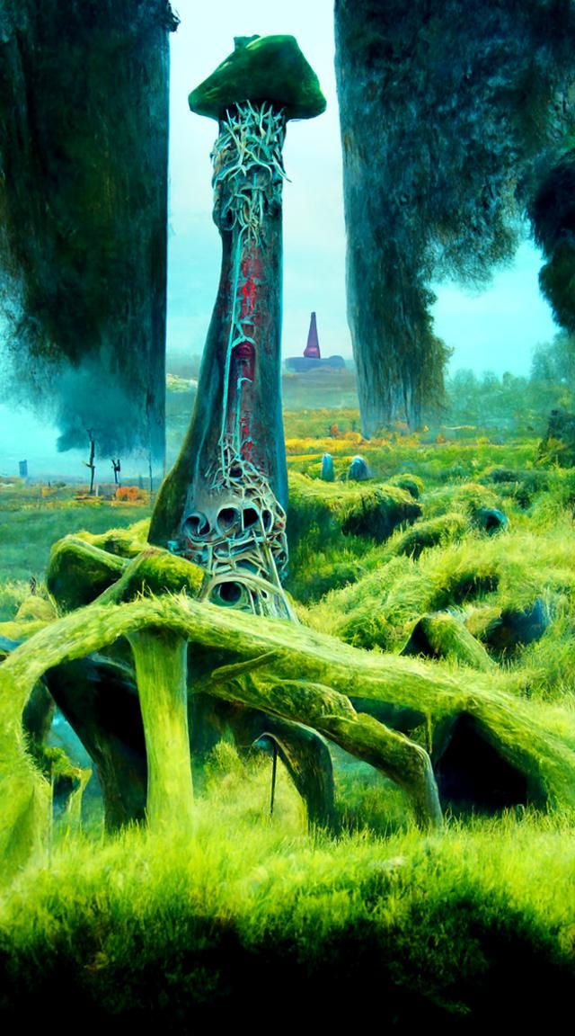 Eldritch Vines Conquer Ominous Bonescaped Obelisk in Hyperre...
