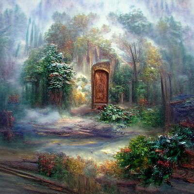 Enchanted Forest Entrance in Whimsical Style