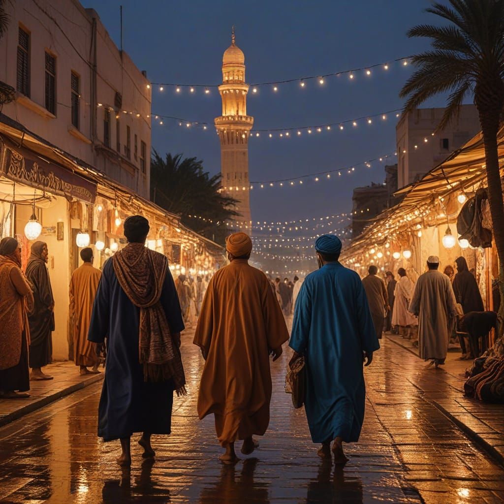 Eid al-Adha Celebration in Hyper-Detailed Digital Art